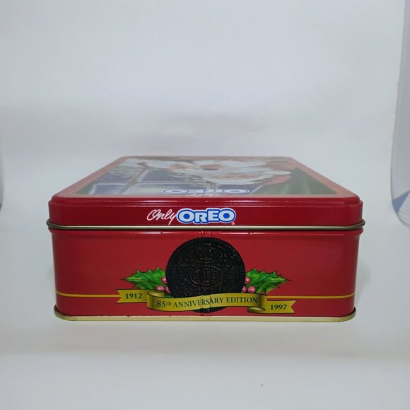 Vintage Oreo Cookie Tin Canister Santa Claus 100 Years Nabisco Goodness 1998 - Picture 3 of 8